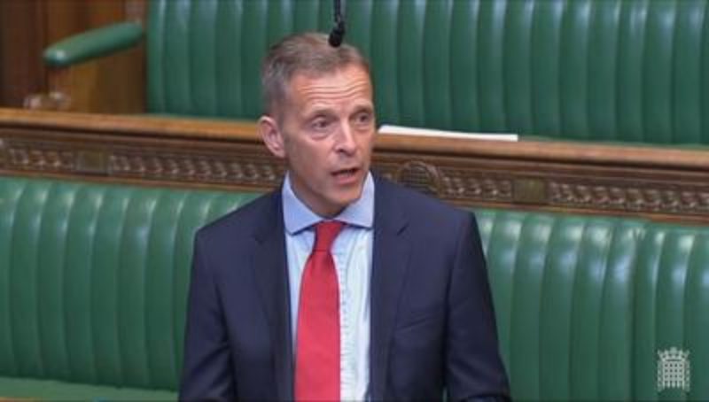 Matt Rodda MP speaking in parliament