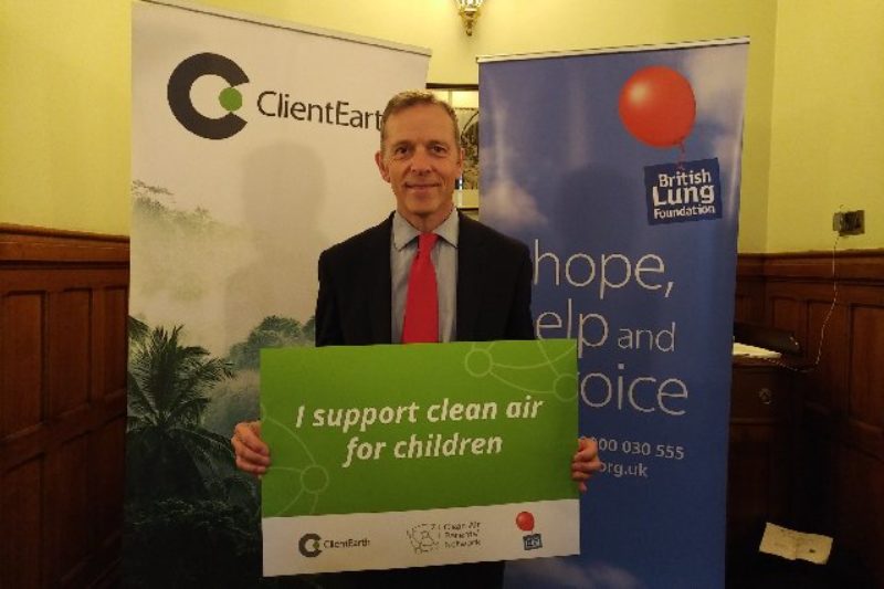 Matt Rodda MP at Clean Air Reception