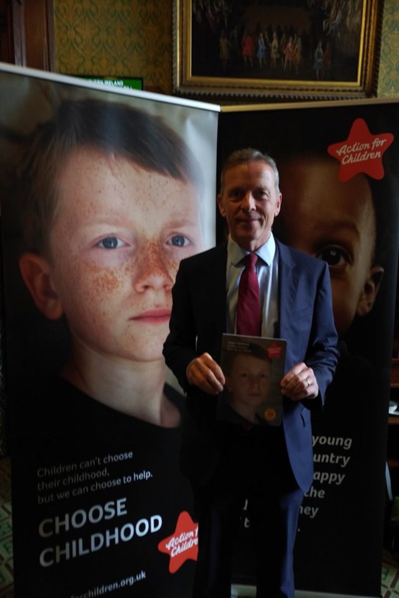 Matt at the Action for Children event in Parliament