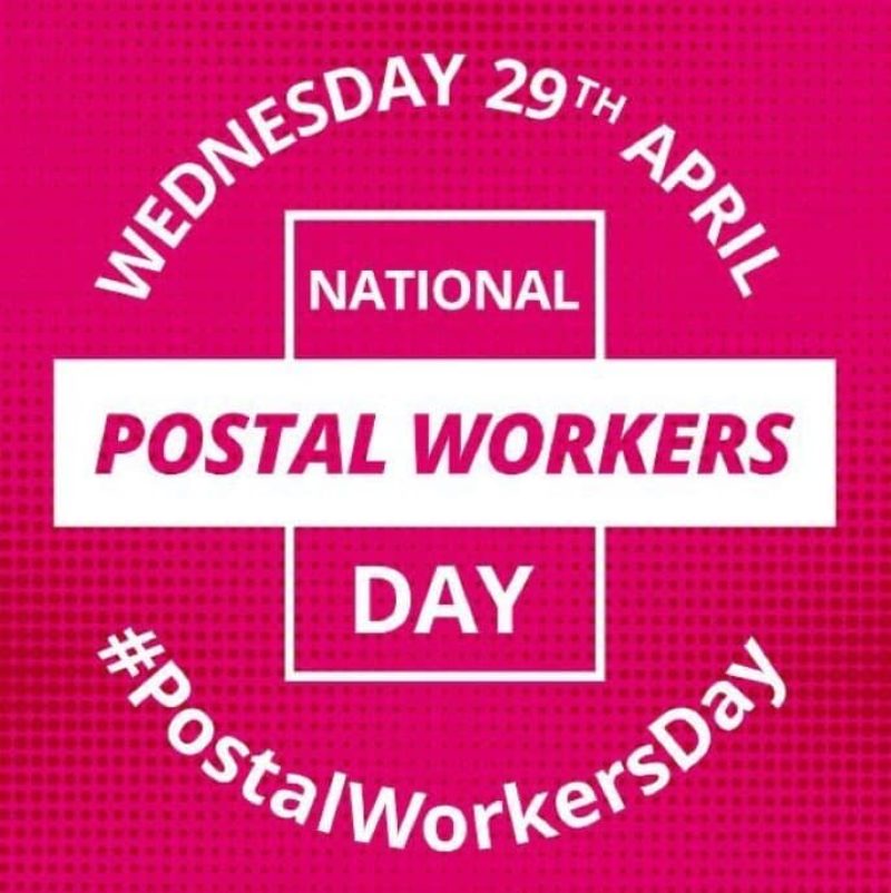 National postal workers day graphic