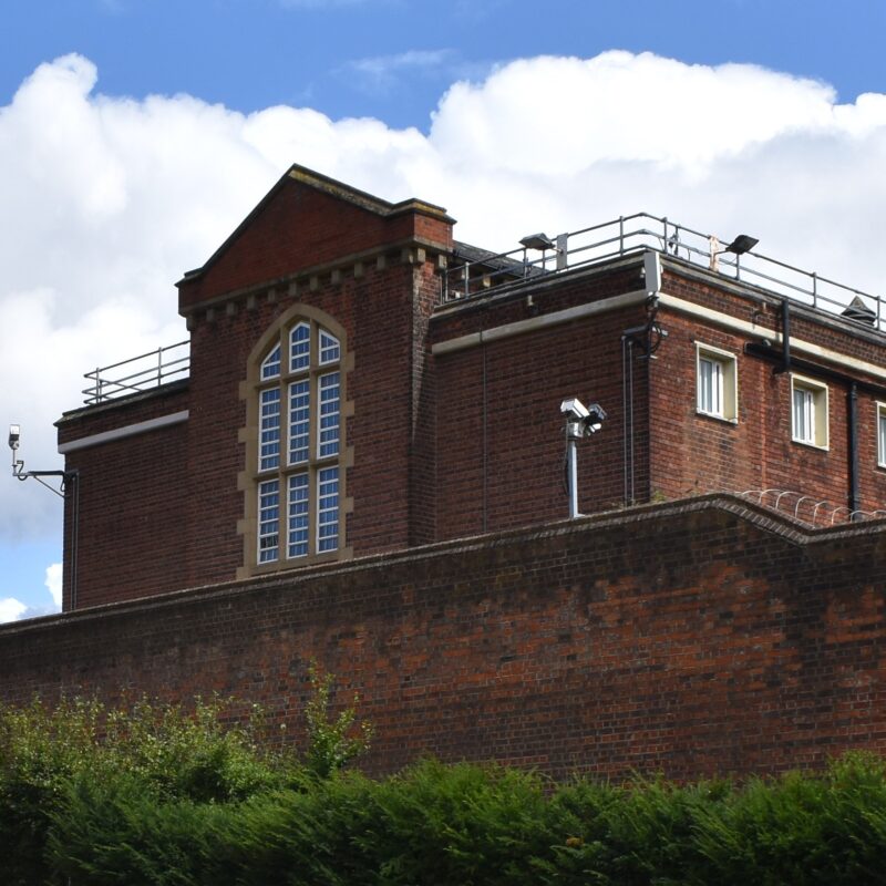 Photograph of the Western wall of Reading Gaol