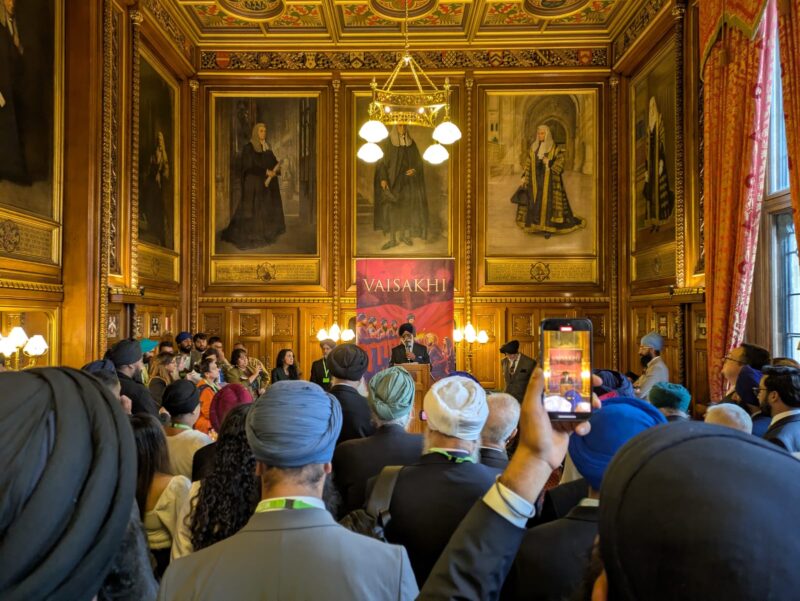 Matt attending Vaisakhi celebrations in Parliament
