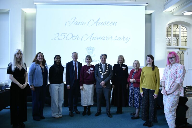 Matt attended the Jane Austen coffee morning at The Abbey School